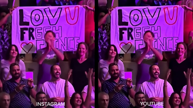 Will Smith video: Misspelled sign.