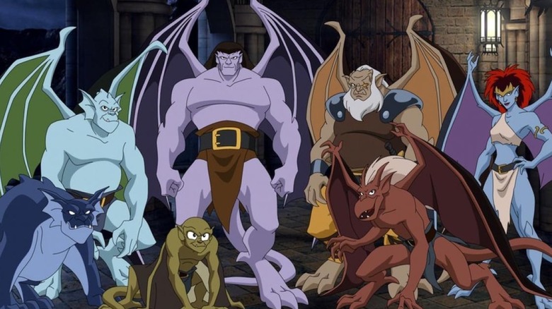 The Gargoyles stood together in Gargoyles