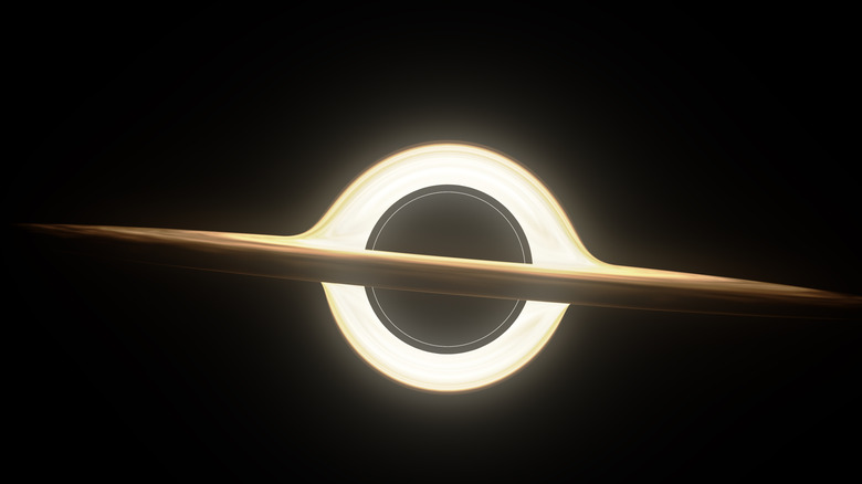 Black hole surrounded by its accretion disk