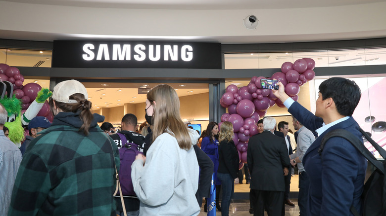 A Samsung Experience Store opening in Texas in 2022.