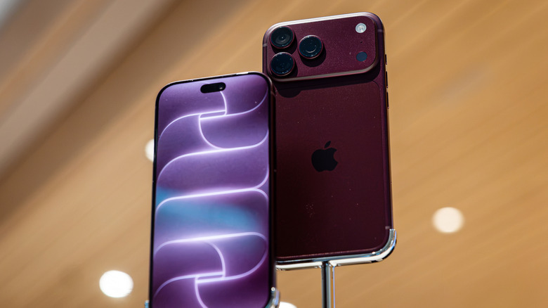 The iPhone 18 Pro on display in an Apple retail store.