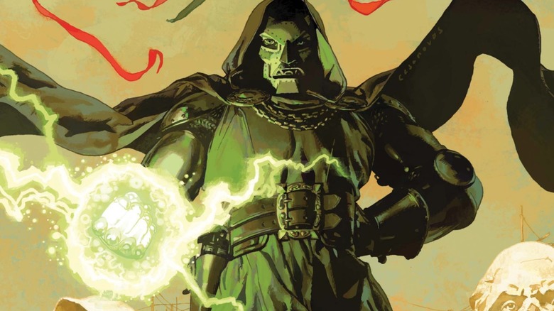 Doctor Doom with a charged fist