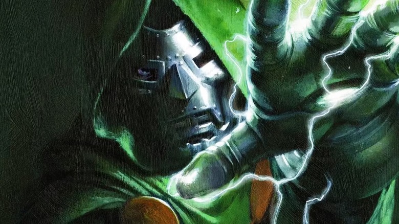 Doom holding out his hand