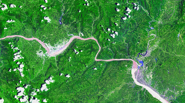 Three Gorges Dam from above