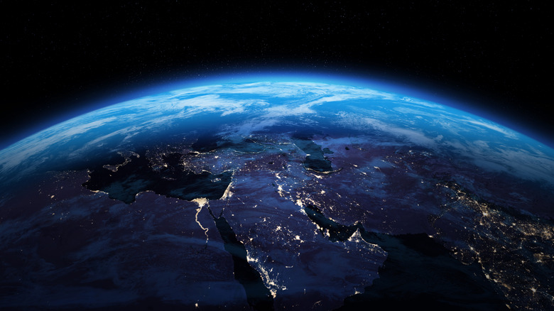 View of Earth from outer space