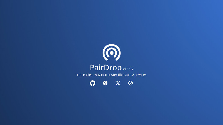 PairDrop website overview