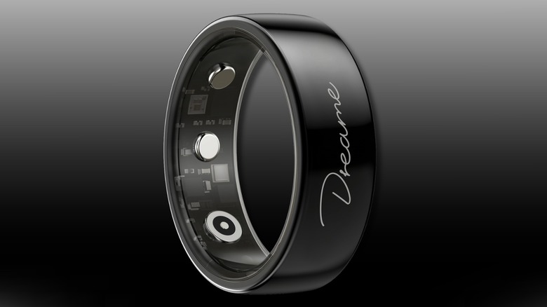 Dreame AI Smart Ring on a black to white gradient background