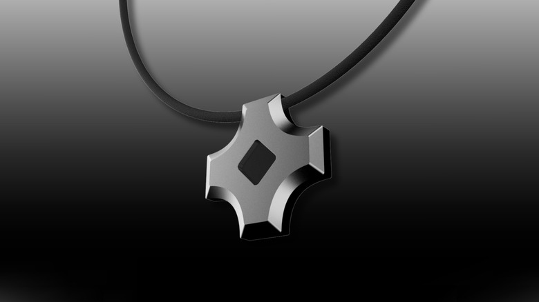 Dreame AI Pendant on a black to white gradient background