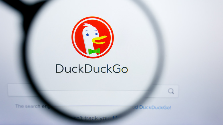The DuckDuckGo search engine icon