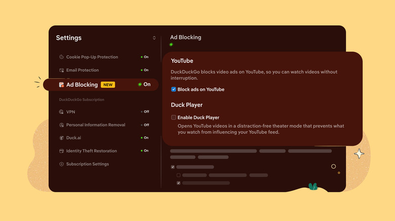 illustration showcasing how to block ads on YouTube in DuckDuckGo
