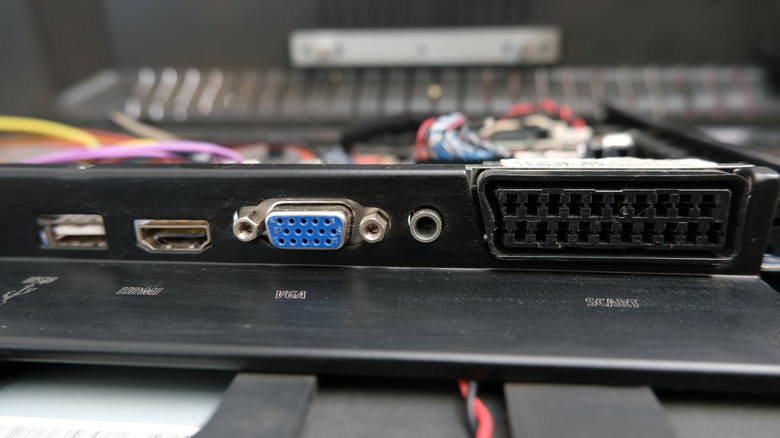 A VGA port