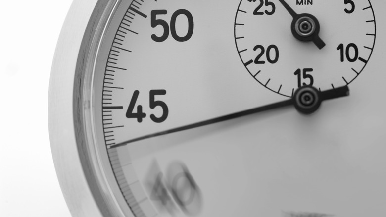 A clock that seems to be speeding up