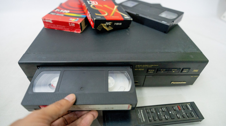 Person using a VCR