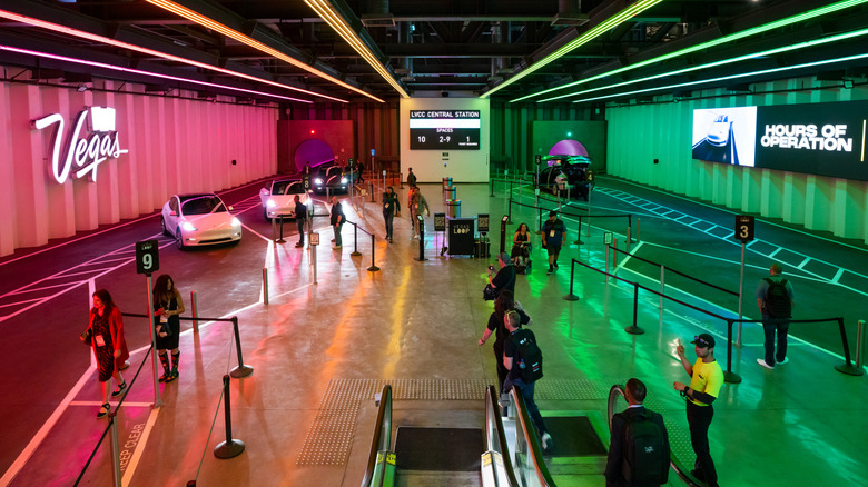 The Boring Company underground tunnel system in Vegas
