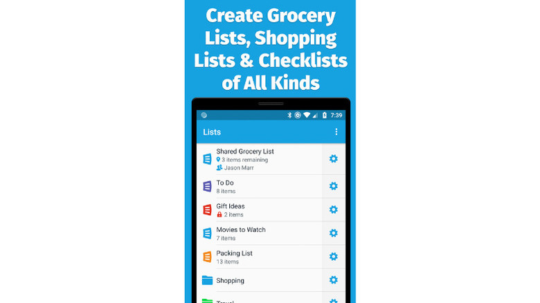 Promotional image for the AnyList checklist app