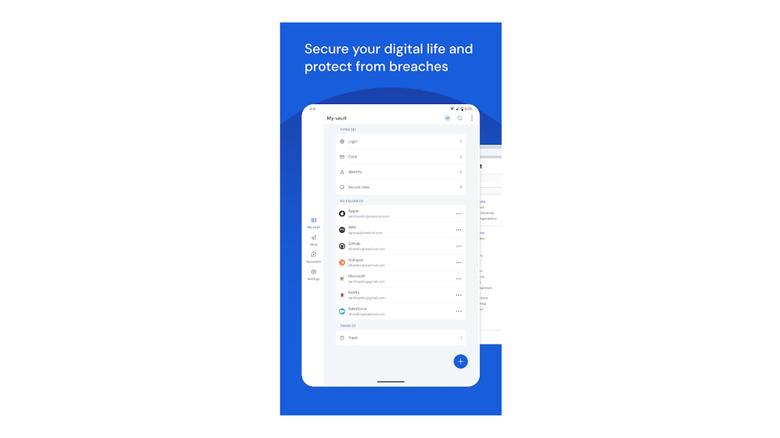 Bitwarden app promotional screenshot