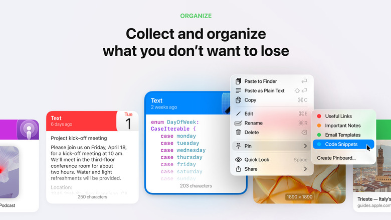 Promotional image of the Paste app on macOS