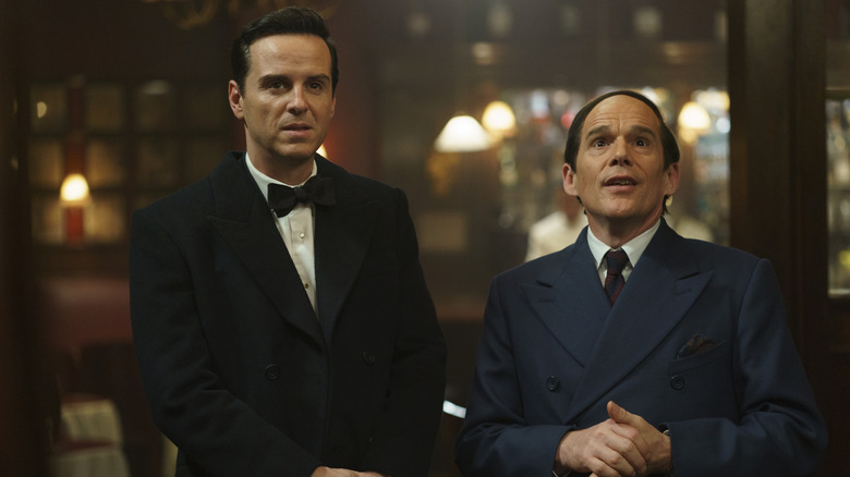 Andrew Scott and Ethan Hawke stare at an unseen figure in their latest film.