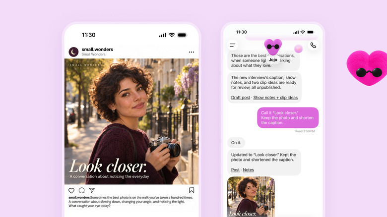 Screenshot of dots in use against a colorful background