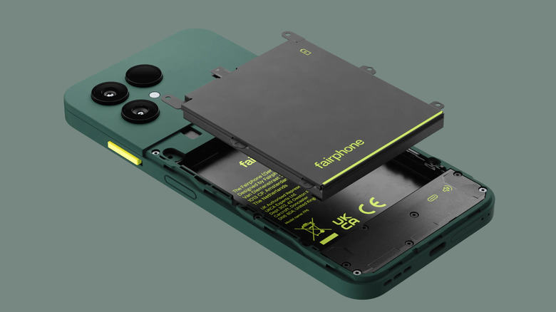 The Fairphone Gen 6+ features a swappable 4,415mAh battery.