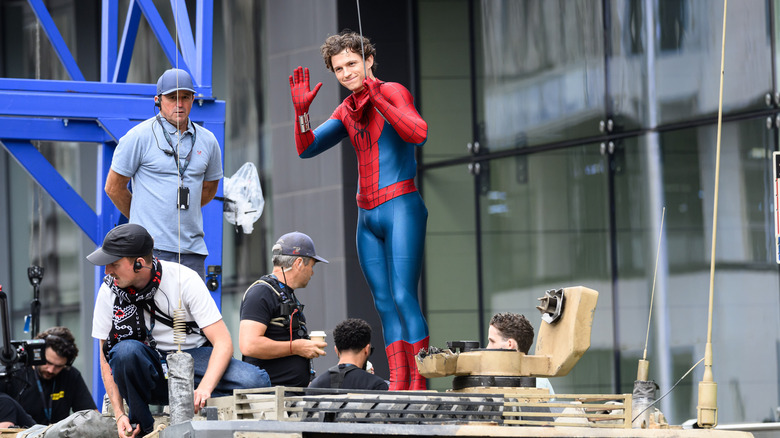 Tom Holland on the Spider-Man: Brand New Day set in August 2025.