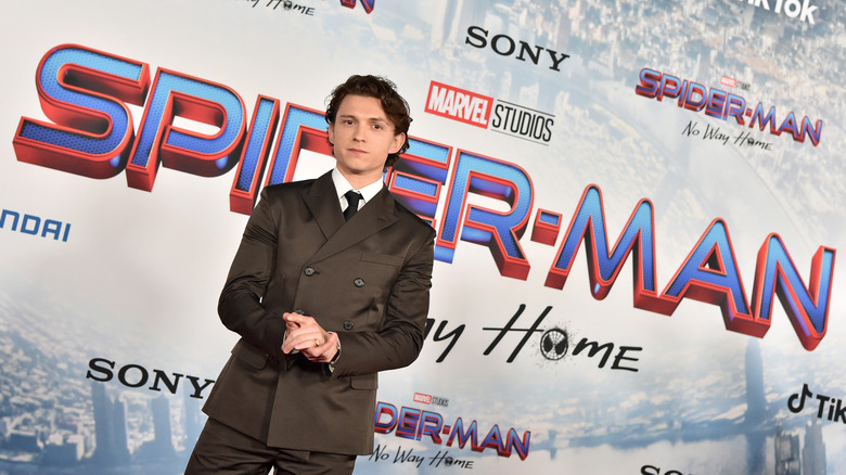 Tom Holland at the Spider-Man: No Way Home premiere in December 2021.