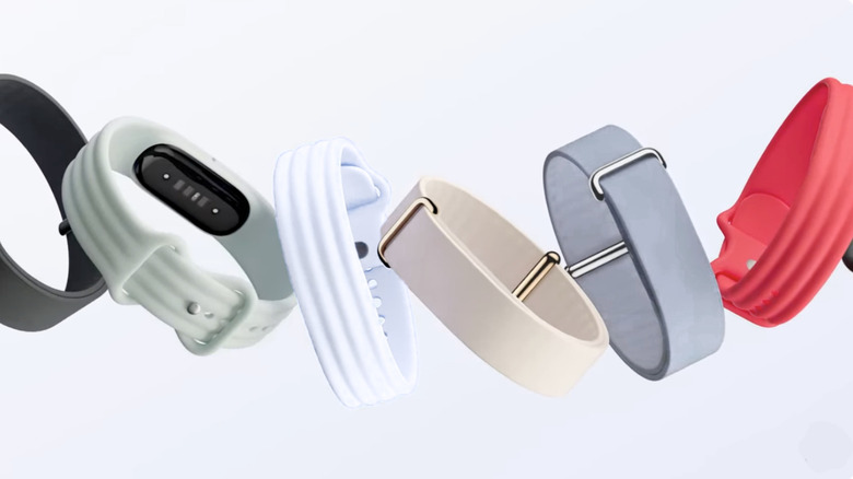 Google Fitbit Air bands in different colors and styles