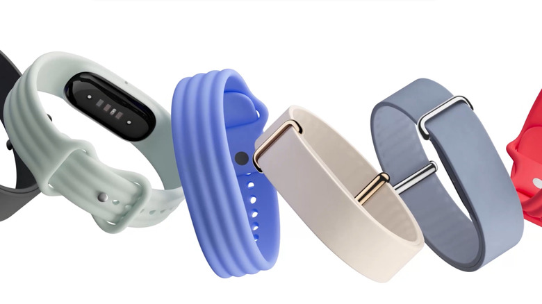 Product image displaying several Fitbit Air wristbands