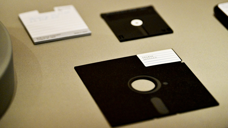 Floppy disks of various sizes