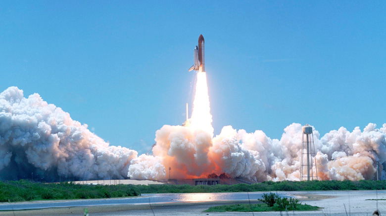 Space Shuttle Discovery launching for mission STS-121