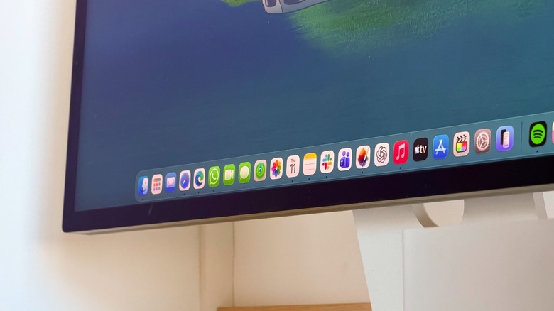 Apple Studio Display connected to a Mac Studio running macOS Tahoe
