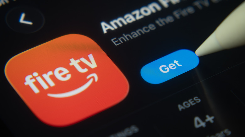 The Amazon Fire TV app on a smartphone screen.