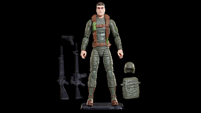A G.I. Joe figure with equipment
