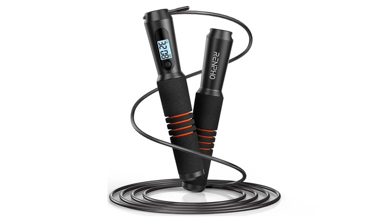 The Renpho Smart Jump Rope on a white background.