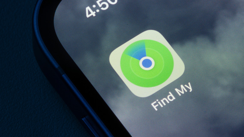 Find My app icon on an iPhone