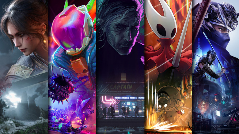 Several Xbox Game Pass titles' artwork side by side