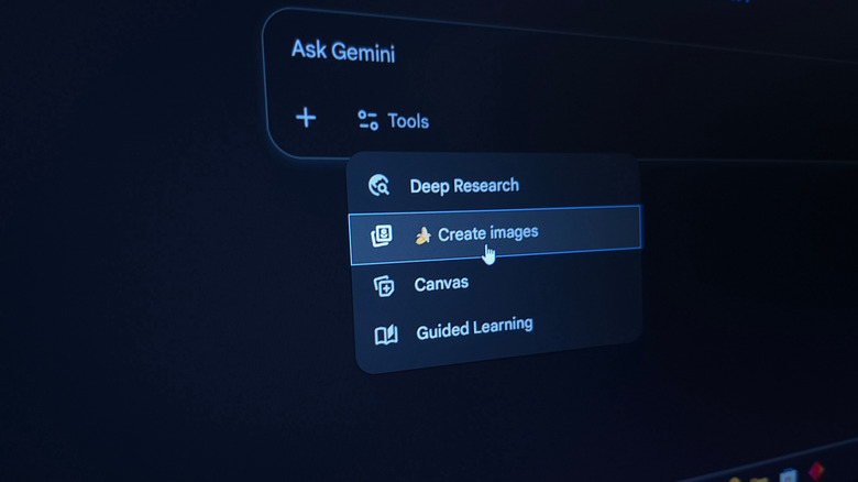 Using Nano Banana inside the Gemini web app.