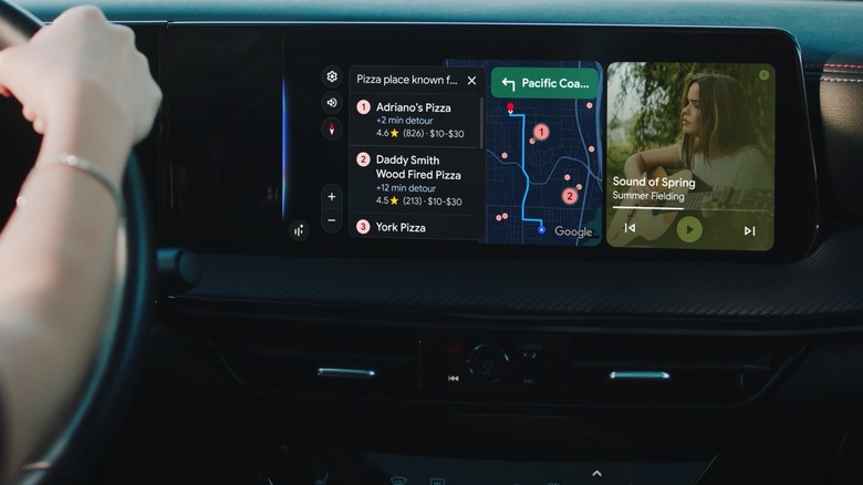 Gemini can control Google Maps in Android Auto.