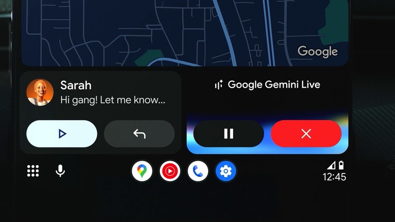 Gemini Live supports voice chats in Android Auto.