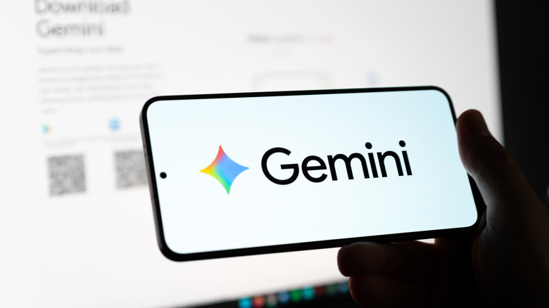 Google Gemini on a smartphone