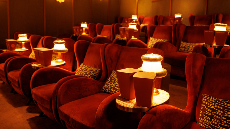 An empty boutique cinema