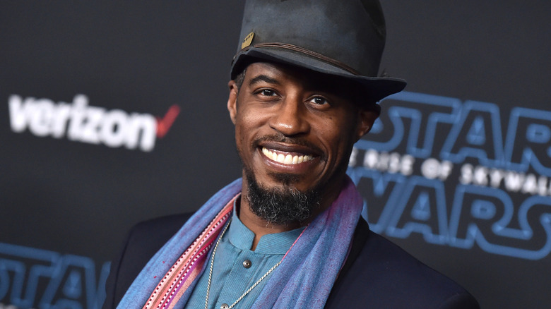 Ahmed Best at a Star Wars event