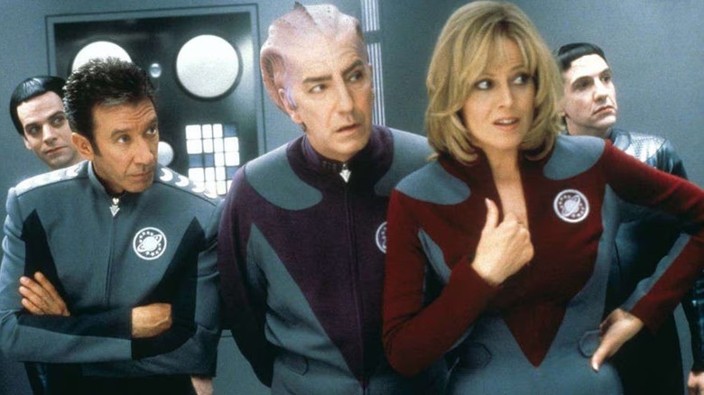 Tim Allen, Alan Rickman, and Sigourney Weaver in Galaxy Quest