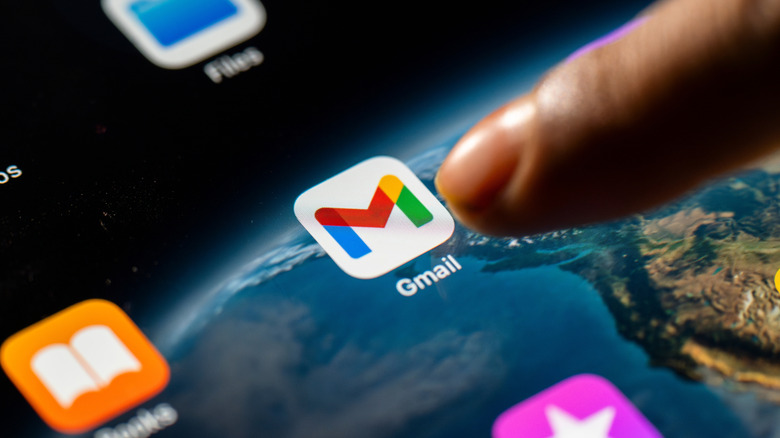Gmail app icon on the screen of a device.