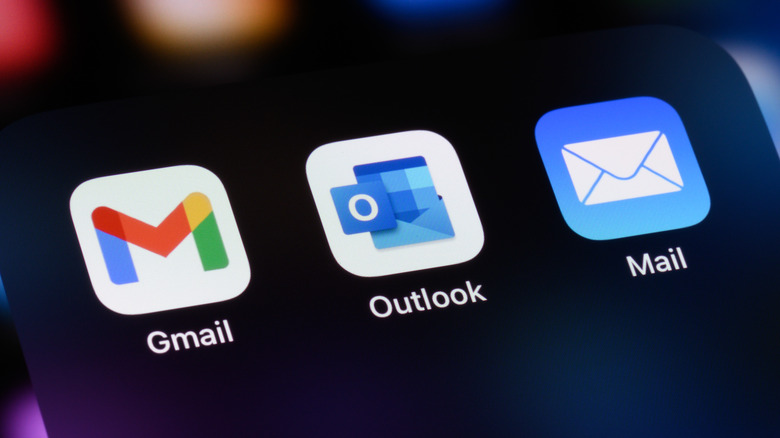 Gmail and other email apps on iPhone.