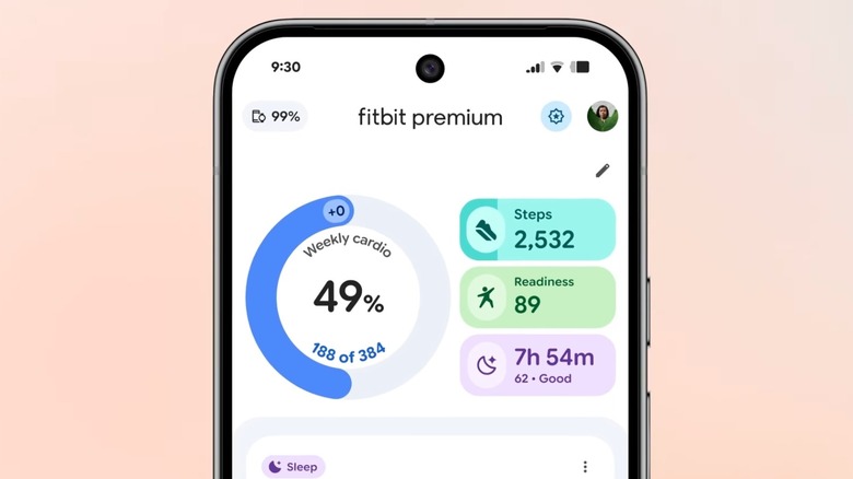Google's Fitbit AI health coach on an Android phone