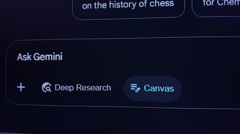 ask gemini screen pulled up and zoomed in on