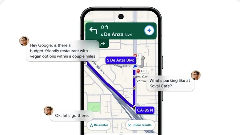 The Gemini navigation experience in Google Maps for Android