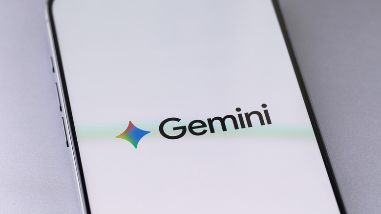 The Gemini app on an iPhone.