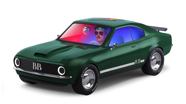 Benson's car driving avatar in Google Maps